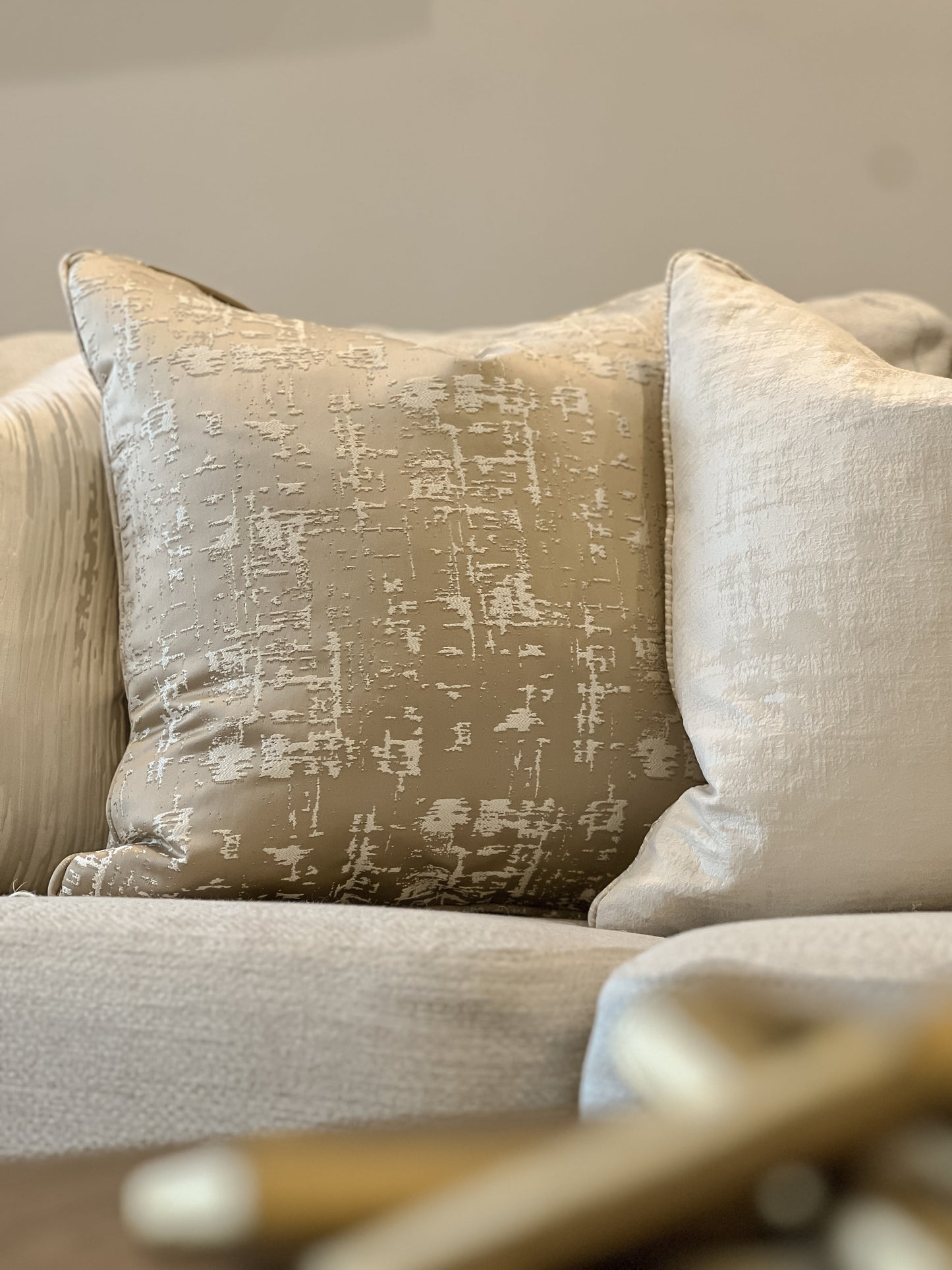 Constance Caramel Piped Cushion