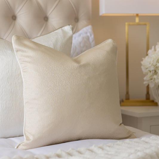 Shiloh Champagne Piped Cushion