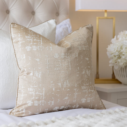 Constance Caramel Piped Cushion