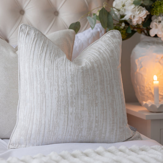 Thornby Ivory Piped Cushion