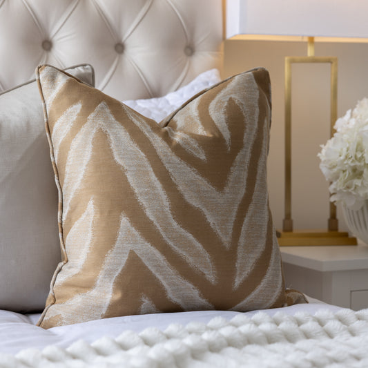 Leela Sienna Piped Cushion